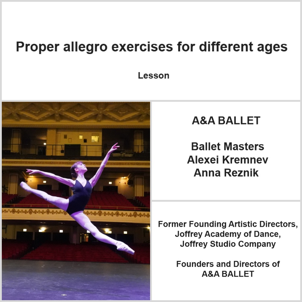 Proper allegro exercises for different ages  (Price n/a) COMING SOON ON English & Japanese\日本語で